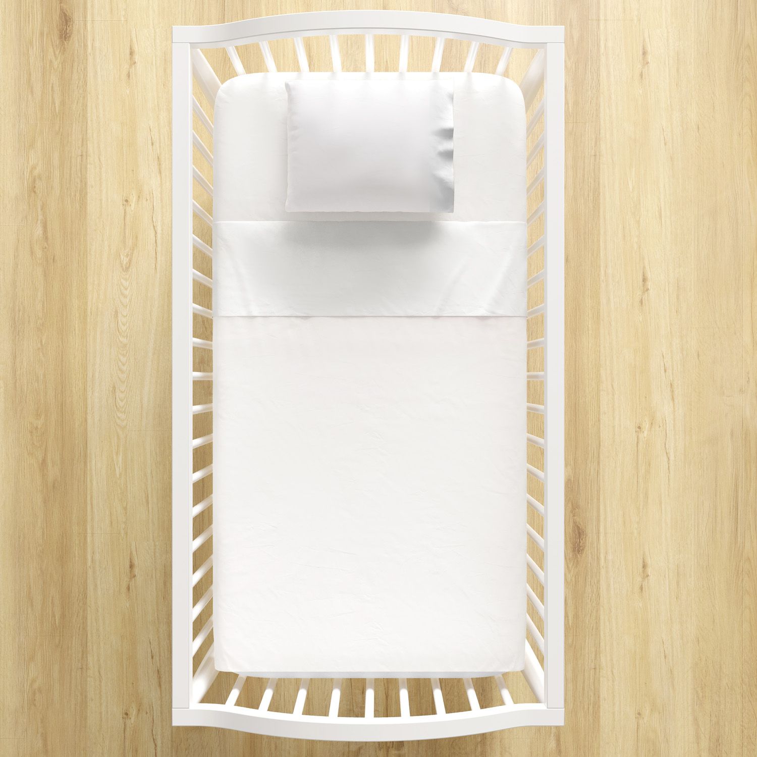 Jogo de Lençol Berço Branco 3 peças