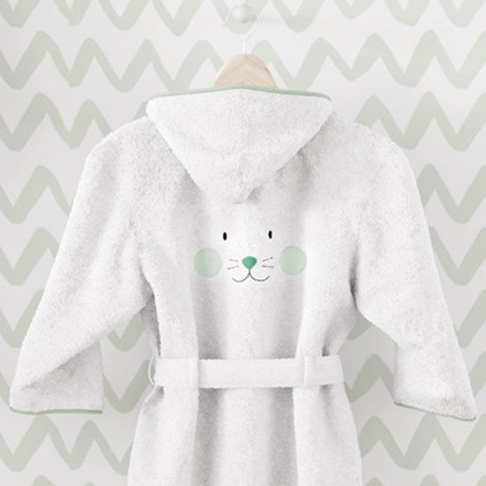 Roupão Amiguinho Gatinho Verde 4 a 6 Anos