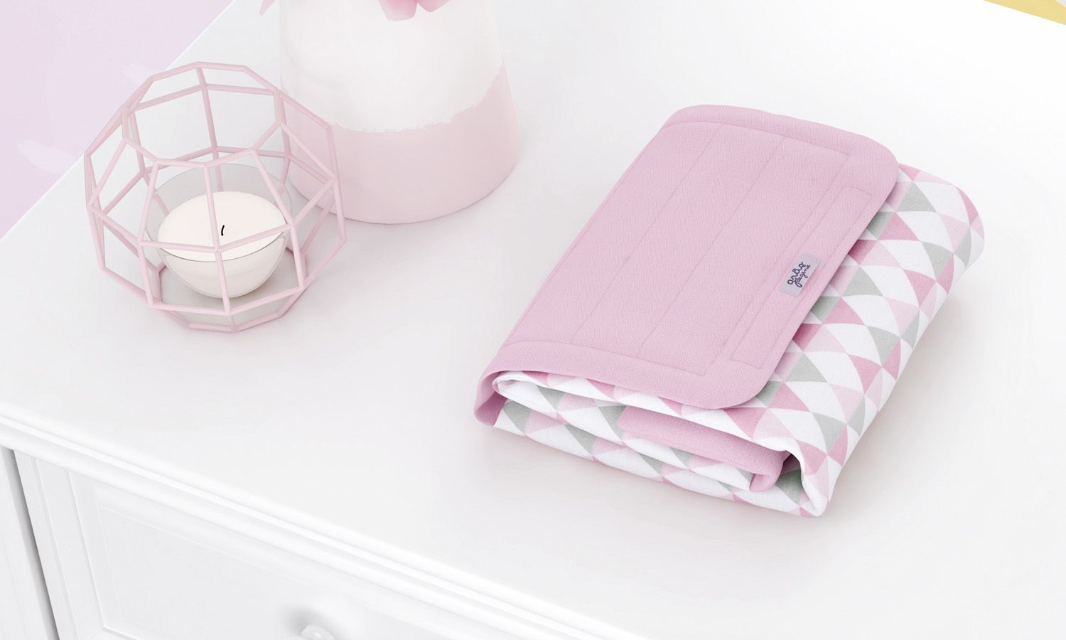 Trocador de Fraldas Portátil Estampa Triângulo 85x40cm