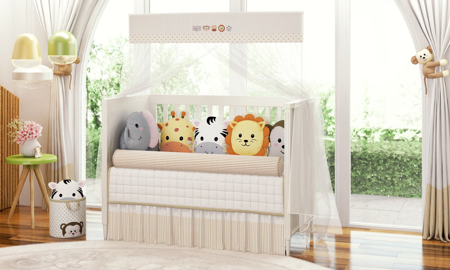 Kit Berço Amiguinhos Safári